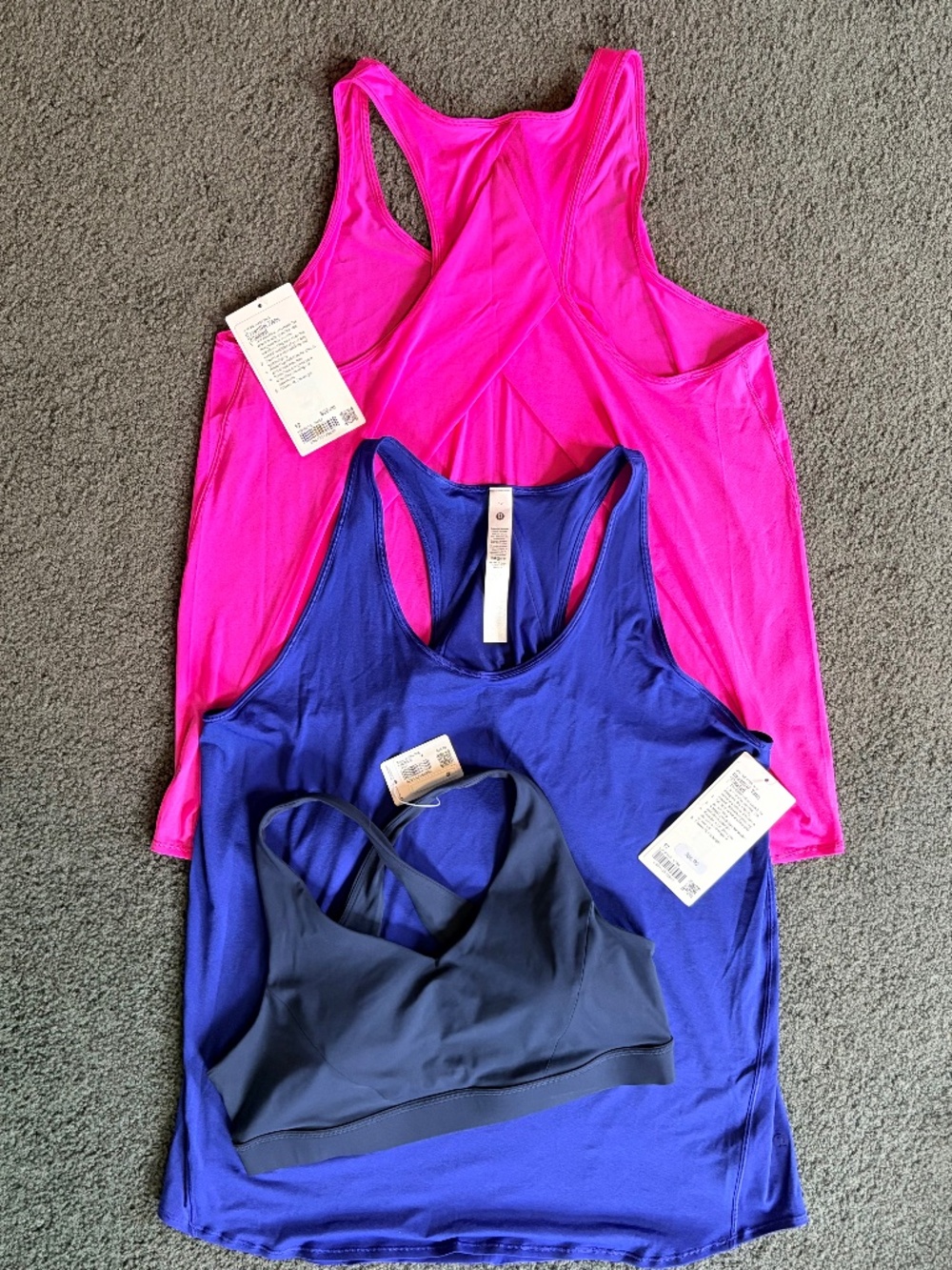 Lululemon Essential Tank(s) *Pleated and Envital Sports Bra
